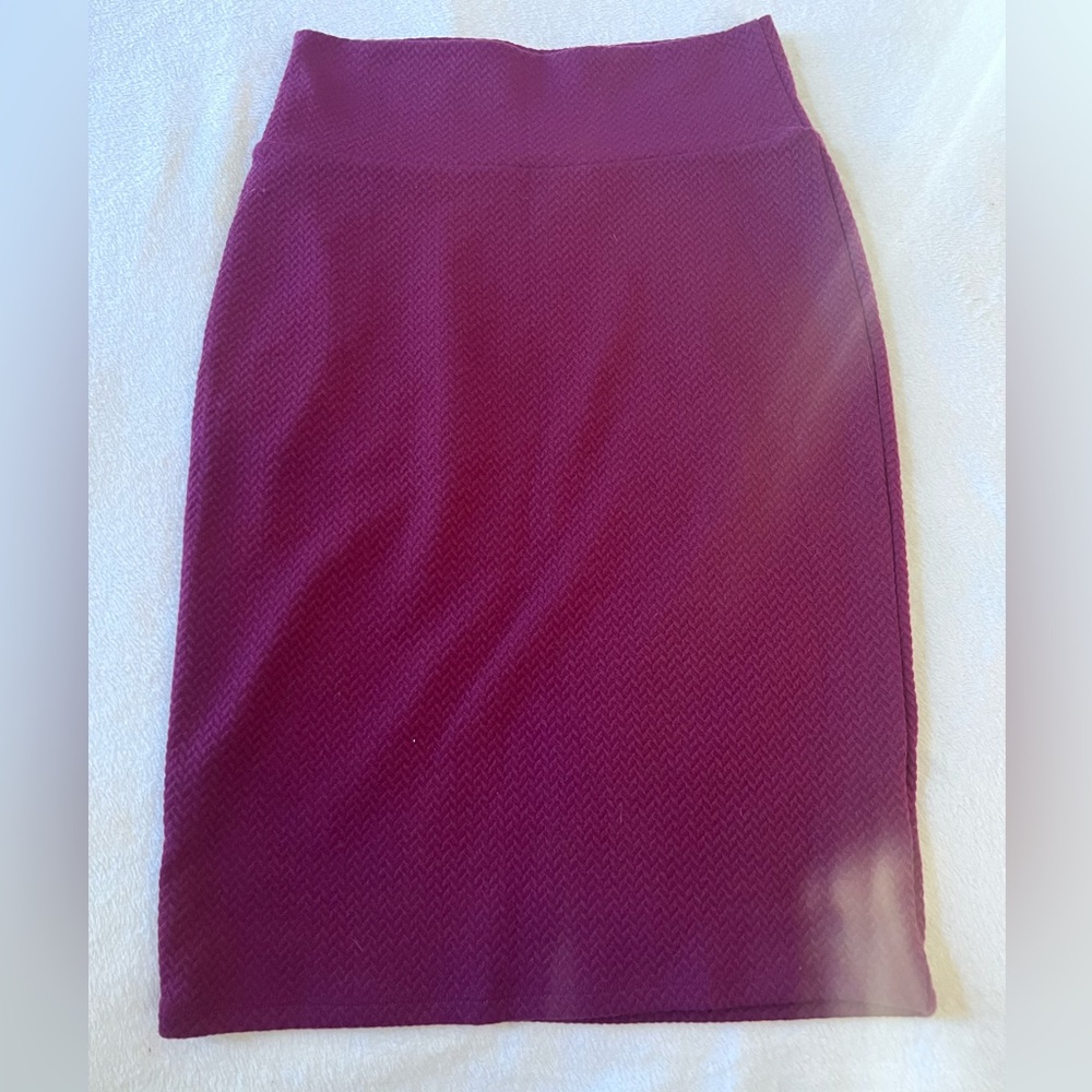 Burgundy LuLaRoe Skirt